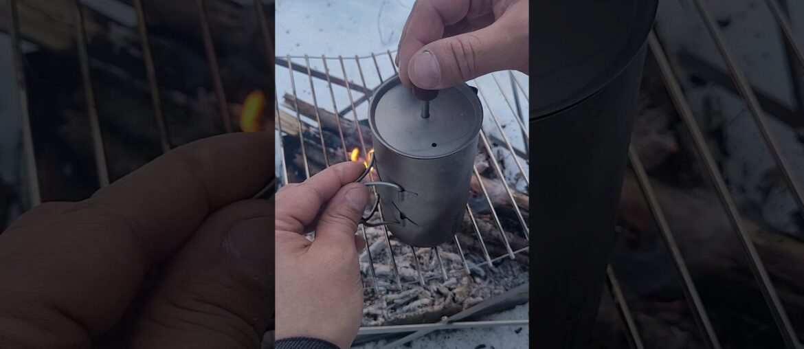 SilverAnt Outdoors French Press Coffee - Winter Camping