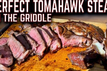 BEST WAY TO COOK A TOMAHAWK STEAK ON THE GRIDDLE! THIS IS OUR BEST RIBEYE STEAK YET!