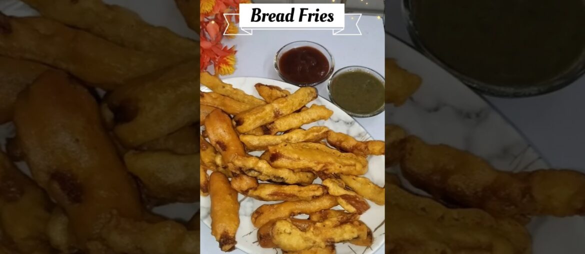Crispy Bread Fries | Crunchy Snacks | French Fries #shorts #youtubeshorts