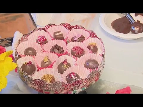 Making truffles at Centennial Farm Making truffles at Centennial Farm