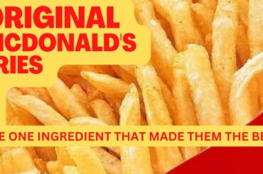 ORIGINAL MCDONALD’S FRIES RECIPE | BEST FRENCH FRIES EVER