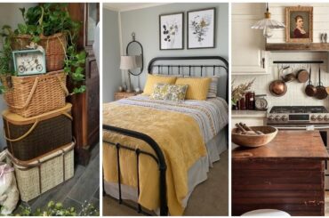 Vintage French county home decoration ideas. Vintage style cottage decoration ideas.