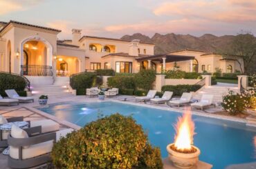 A dignified French Estate with sweeping vistas of the valley in Scottsdale for $14,500,000