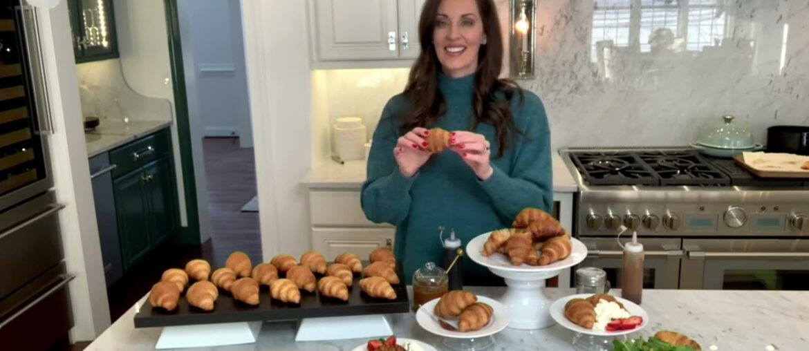 Authentic Gourmet 18 Classic French Butter Croissants on QVC