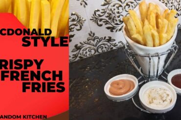 How To Make McDonald's Style French Fries Recipe at Home | Homemade French Fries Recipe