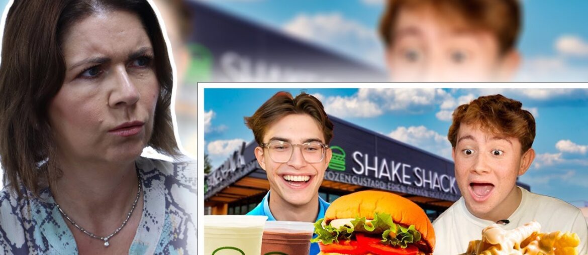 British College Students try Shake Shack for the first time! British Family React!