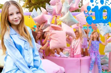 Nastya and her 10th Slumber Birthday Party