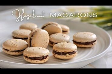 Delicious Hazelnut Macaron Recipe | Small Batch | ASMR Baking