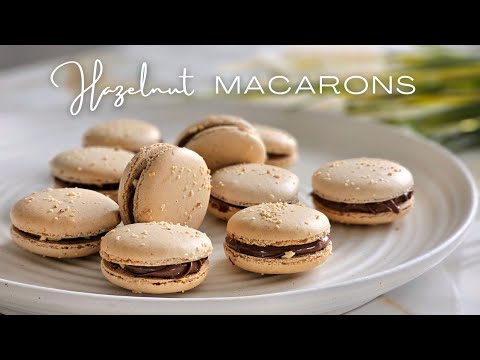 Delicious Hazelnut Macaron Recipe | Small Batch | ASMR Baking Delicious Hazelnut Macaron Recipe | Small Batch | ASMR Baking