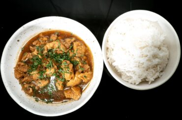 Porc Caramel et riz blanc