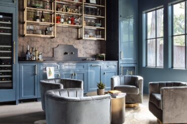 Home bar and lounge in a new home, Memorial, Houston, Texas [1130x1413]