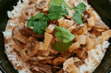 Bœuf strogonoff au cognac