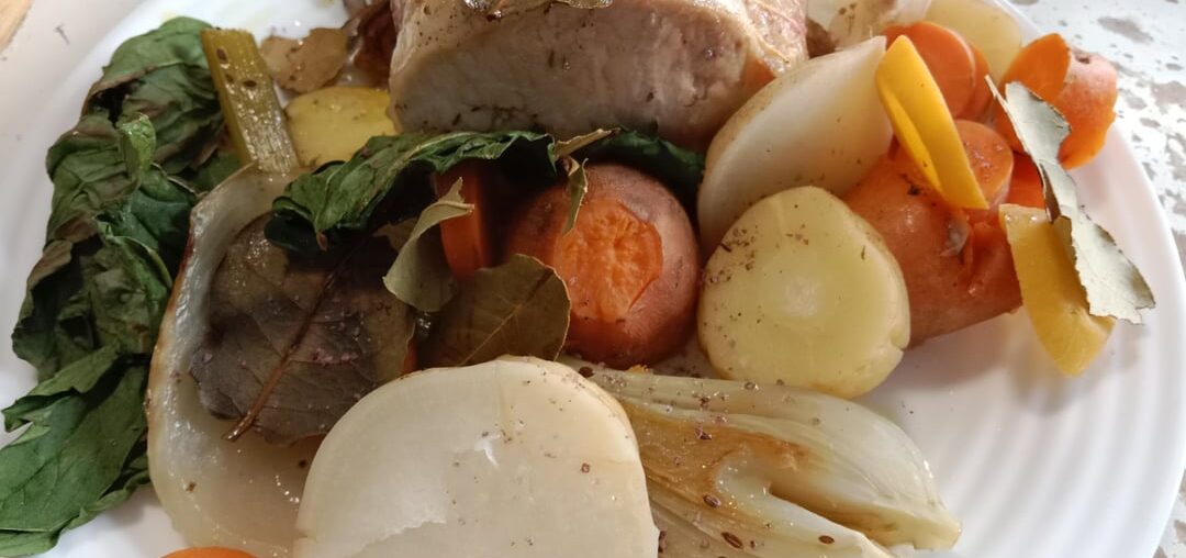 Rôti de porc au laurier