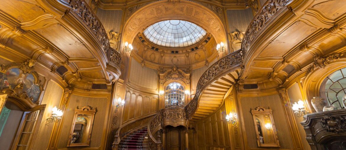 Lviv, Ukraine: House of Scientists, former casino for Lviv's elite. The building was designed and executed by the famous Austrian company Fellner and Helmer in 1898. [1920X1280]