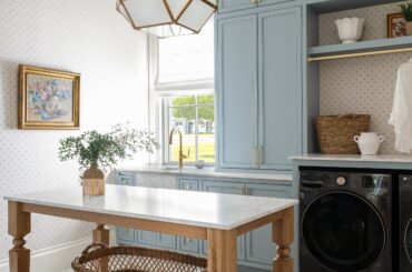 Laundry room with a sink window in a Dallas home, Texas [2500x3750]
