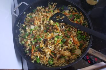something not-europen: fried vegetable rice