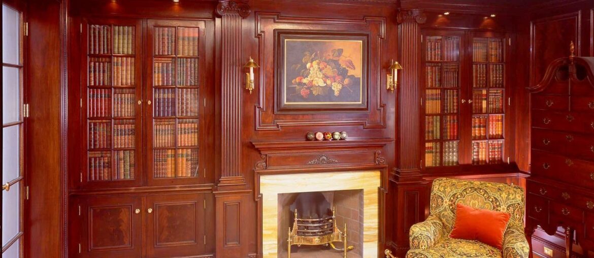 [OC] Geogian NeoClassical Mahogany Library Room Circa. 1999 [1718x1344]