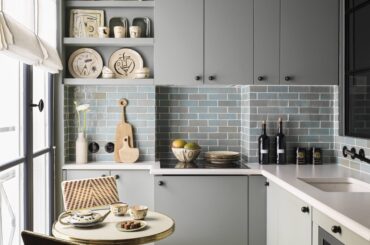 Compact kitchen in a small apartment renovation, Saint-Germain-des-Prés, 6th arrondissement of Paris, France [5909x8272]