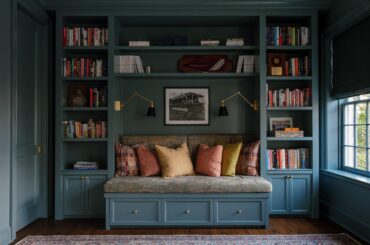 Reading nook in a renovated 1915 Beaux-Arts townhouse, Dupont Circle, Washington, D.C. [4000x3000]