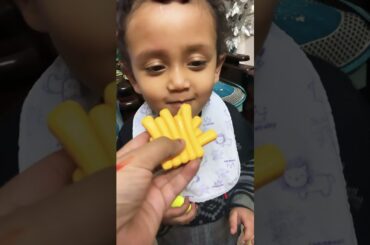 Labbu ne khaye French fries #cutebaby #kinderjoy #crax #dailyvlog #cute #youtubeshorts #funnyshorts