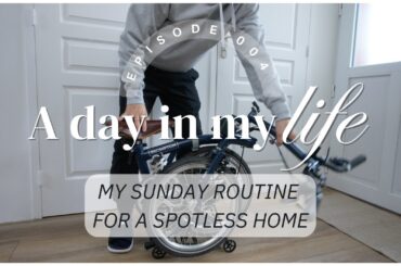 Sunday Morning Routine: Cleaning, Gourmet Treats & Brompton Ride | Jazz & USMR