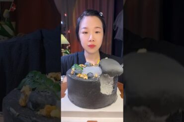 Cherry with chocolate French mille crepe #chocolate #millefeuille #Gourmet dessert cures all unhap