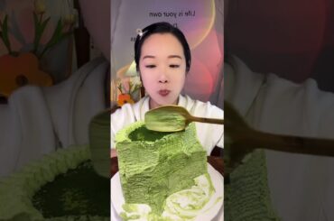Matcha French Mille Crepe Douyin Food Recommendation Officer Who knows how delicious this bite is?