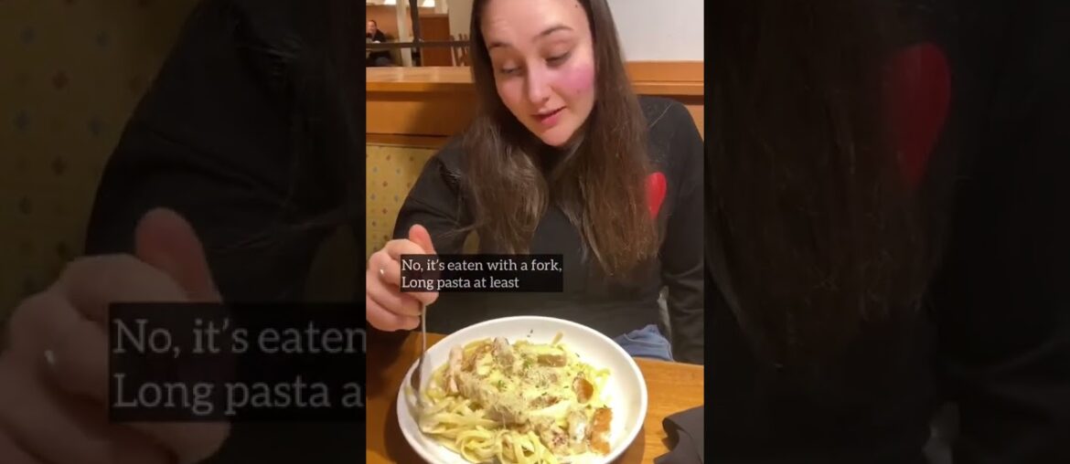 My cousin from Italy gives us her opinion on the Olive Garden!