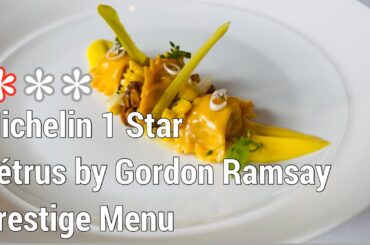 Fine dining at Petrus by Gordon Ramsay (Michelin Star Restaurant Prestige Menu  in London)