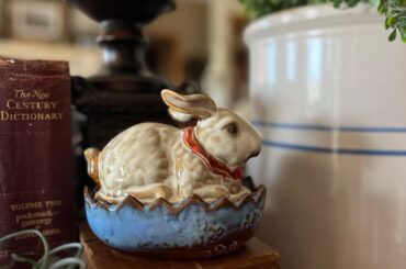 French Country Early Spring & Easter Living Room Decor