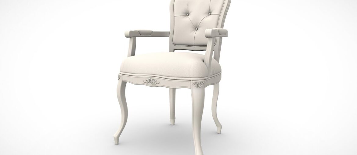 Furniture Dining Chairs French Country 3d model PBR