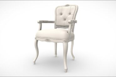 Furniture Dining Chairs French Country 3d model PBR