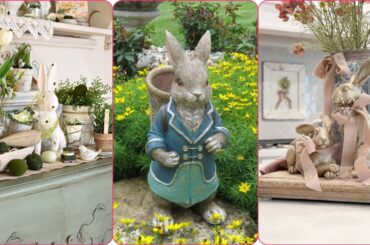 Bunny French Farmhouse Decorating Ideas| Country Farmhouse Decorating Ideas| Cottage Decoration