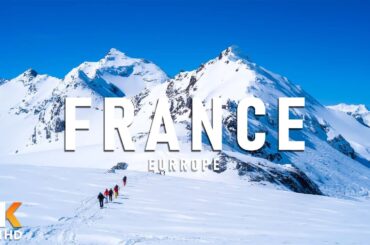 FLYING OVER France 4K Ultra HD - Relaxing Music Along With Beautiful Nature Scene - Amazing Nature