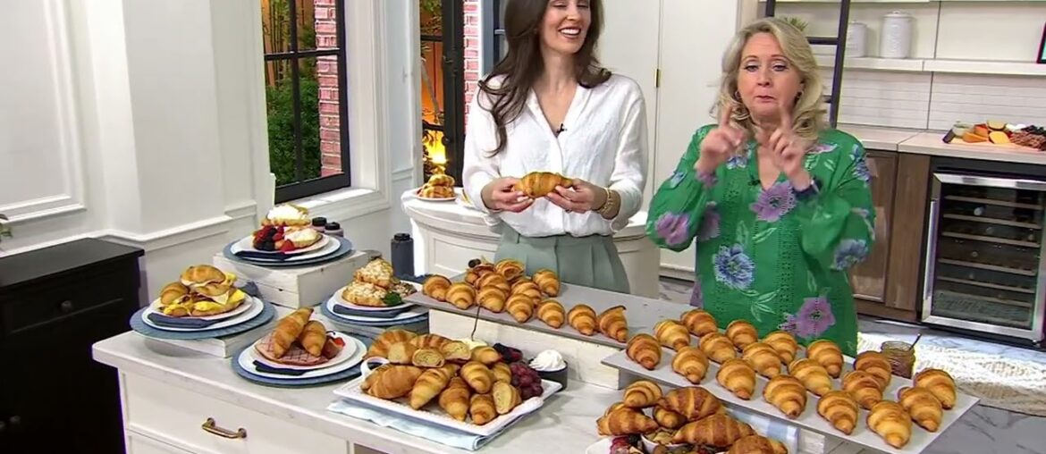 Authentic Gourmet 18 Large French Butter Croissants on QVC Authentic Gourmet 18 Large French Butter Croissants on QVC