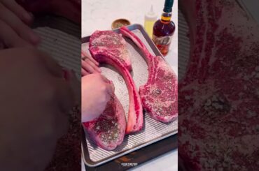 Tomahawk Steaks with French Onion Crust | Over the Fire Cooking by Derek Wolf