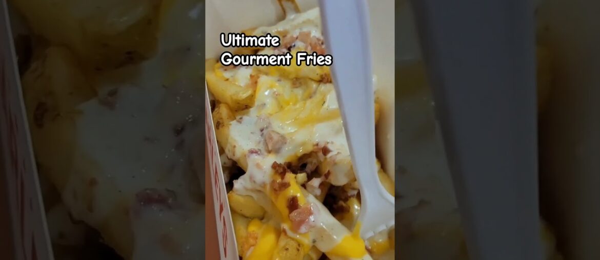 Delicious Gourmet Fries And A Refreshing Booba Beverage #shorts  #food  #asmr