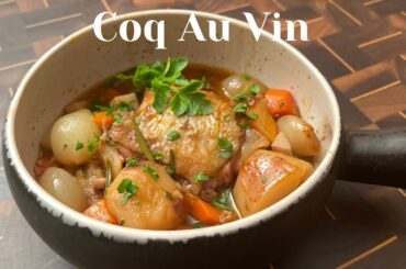 Coq au Vin a French classic Chicken recipe in 1 pot in 1 hour |Christine Cushing