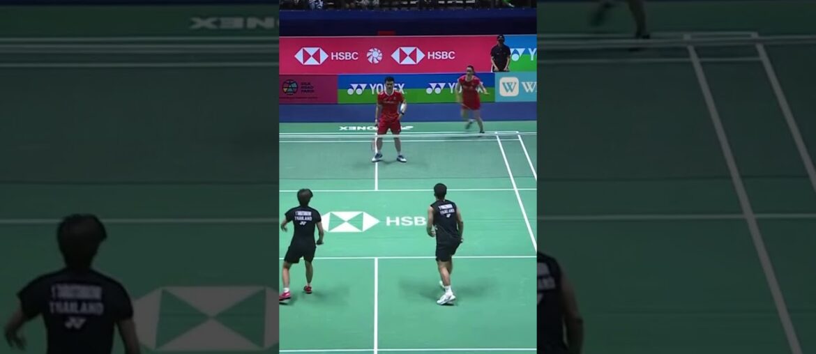 Longest rally! (110 shots) (Part 2) Puava/Taera vs Zheng/Huang | French Open 2024 XD QF #shorts