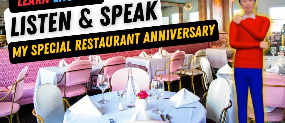 My Special Restaurant Anniversary | Shadowing English | Learn English Through Story | ESL