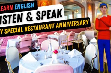 My Special Restaurant Anniversary | Shadowing English | Learn English Through Story | ESL