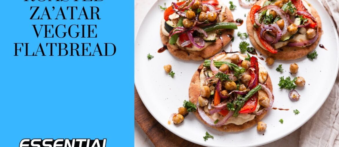 Roasted Zaatar Veggie Flatbread