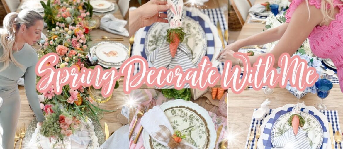 SPRING DECORATE WITH ME // THE DINING ROOM TABLE IS BACK // DIY EASTER DECOR // EASTER TABLESCAPES SPRING DECORATE WITH ME // THE DINING ROOM TABLE IS BACK // DIY EASTER DECOR // EASTER TABLESCAPES
