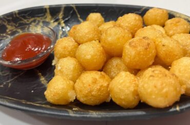 Vary crispy and delicious cheese potato balls!French Fries! Amazing Potato Recipes !