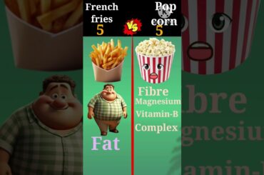 French fries vs popcorn//popcorn vs french fries/#youtubeshorts /#viral /#shorts