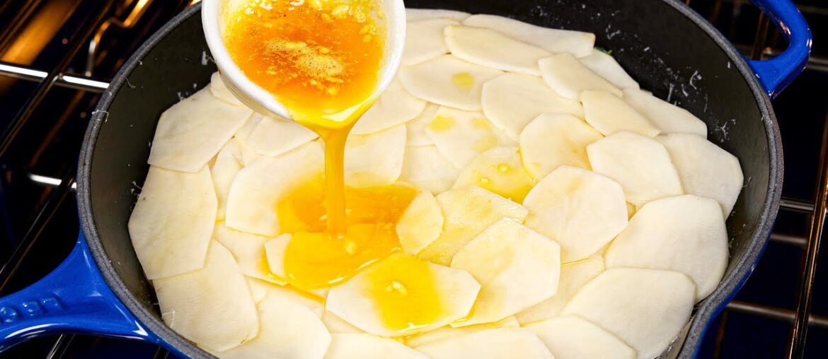 Simple French dish made with just 3 ingredients: potatoes, butter and salt! 2 Versions of the Recipe