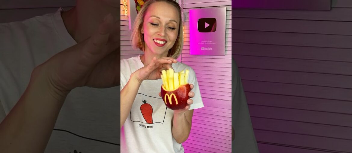 How to make french fries? New recipe. Fruit and vegetable carving #diy #craftideas  #fruitcarving