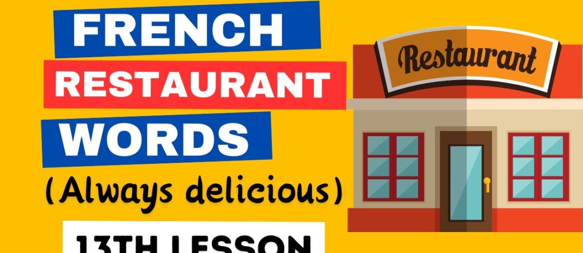 French Words for Dining Out | 13th Lesson | Ultimate French Course #learnfrench French Words for Dining Out | 13th Lesson | Ultimate French Course #learnfrench