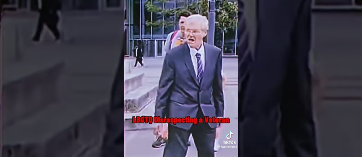 LBGTQ disrespecting a ww2 Veteran #shorts #ww2