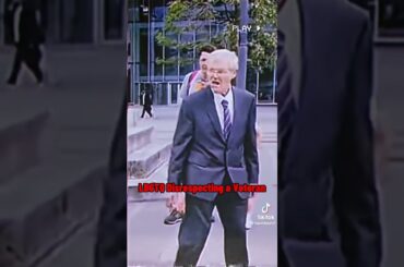 LBGTQ disrespecting a ww2 Veteran #shorts #ww2